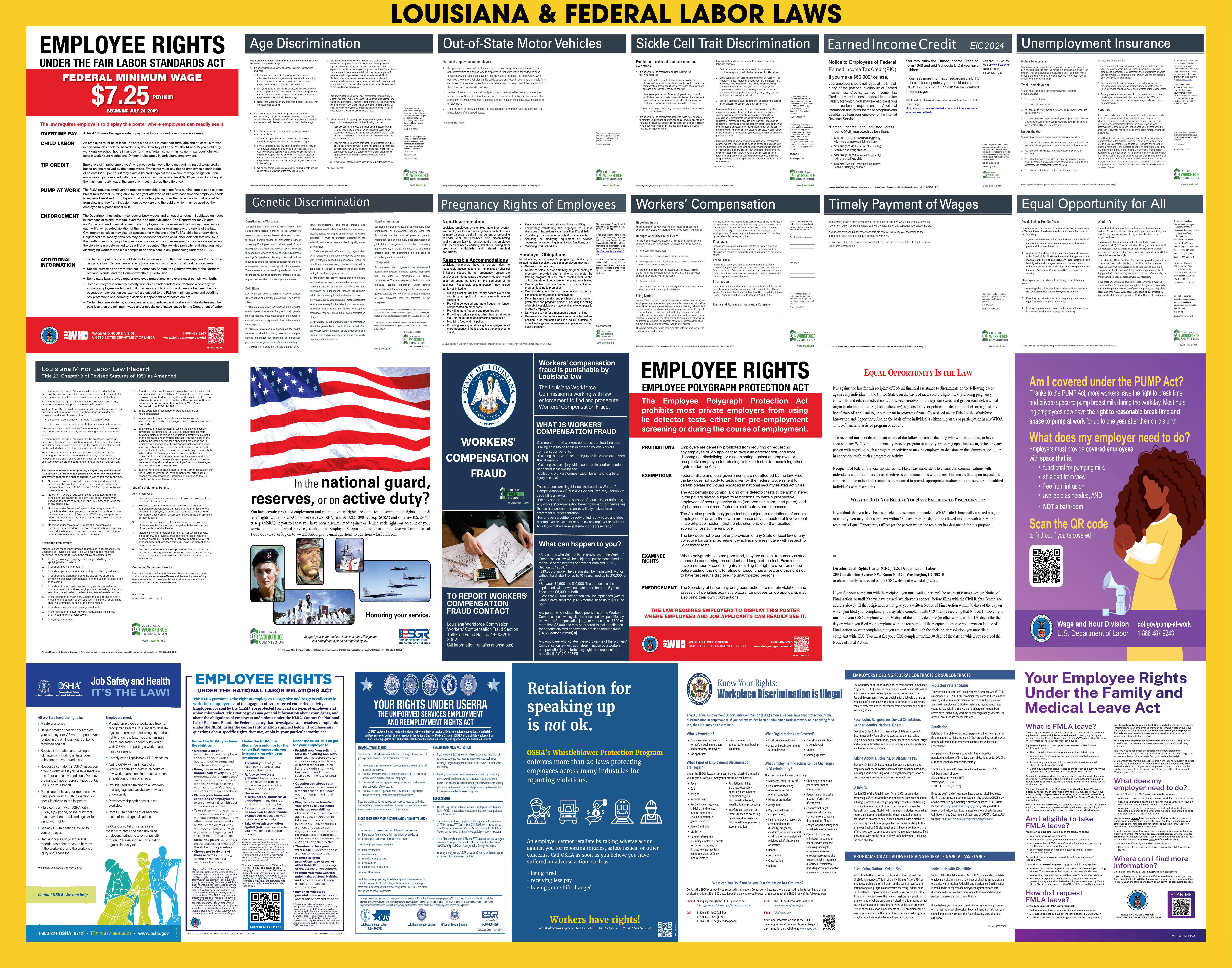 Louisiana All-In-One Labor Law Poster